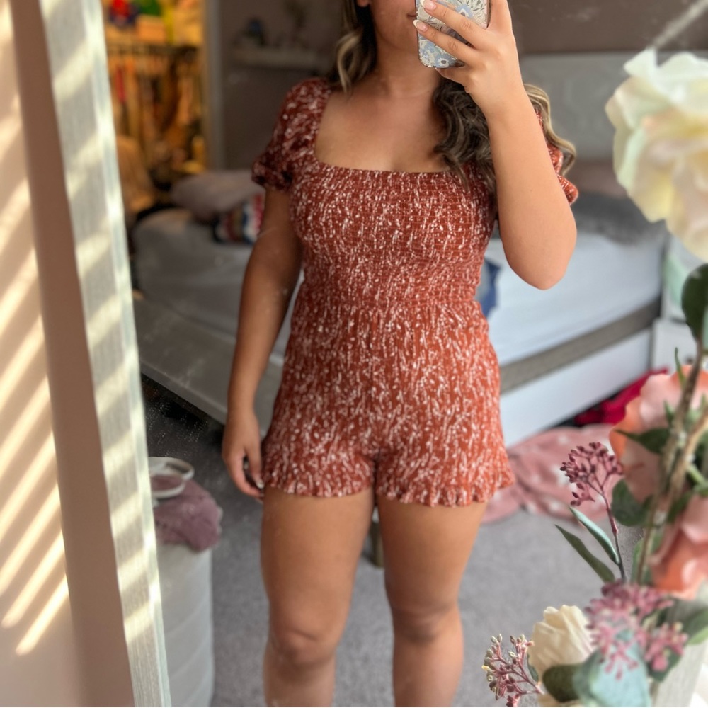 Cute brown romper